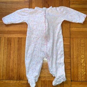 Kissy Kissy Soft Cotton zip PJs bunny spring flowers 6-9 months